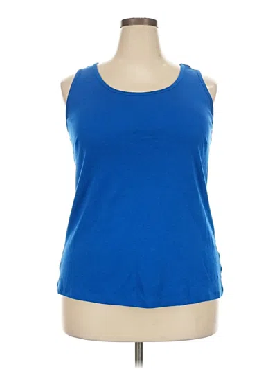 Pre-owned Lands' End Active Tank Top In Blue