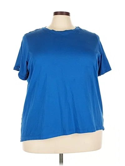 Pre-owned Lands' End Active T-shirt In Blue