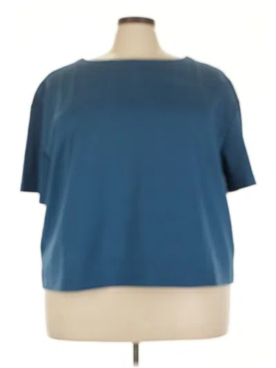 Pre-owned Lands' End Active T-shirt In Blue