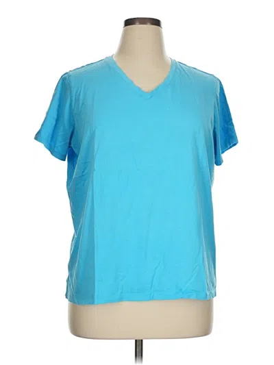 Pre-owned Lands' End Active T-shirt In Blue