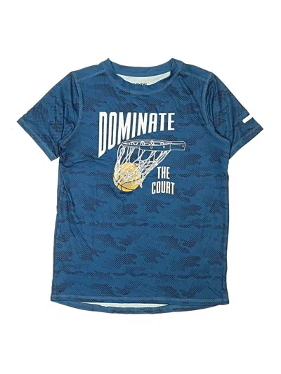 Pre-owned Lands' End Kids'  Active T-shirt In Blue