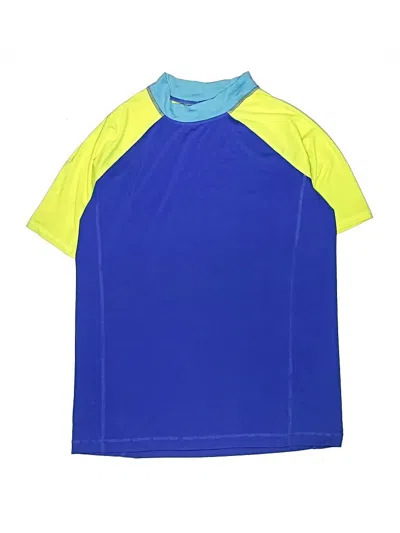 Pre-owned Lands' End Kids'  Active T-shirt In Blue