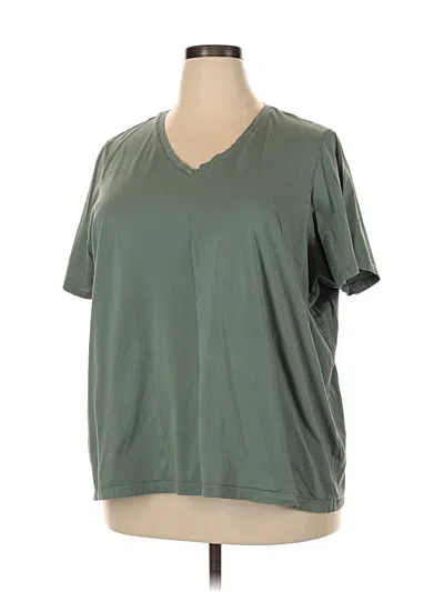 Pre-owned Lands' End Active T-shirt In Green