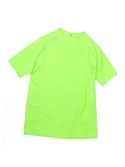 Pre-owned Lands' End Kids'  Active T-shirt In Green