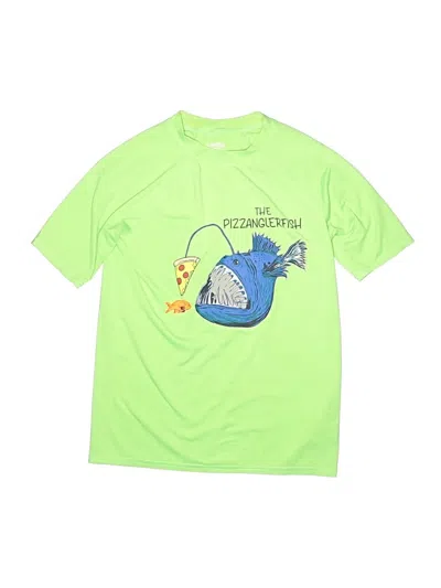 Pre-owned Lands' End Kids'  Active T-shirt In Green