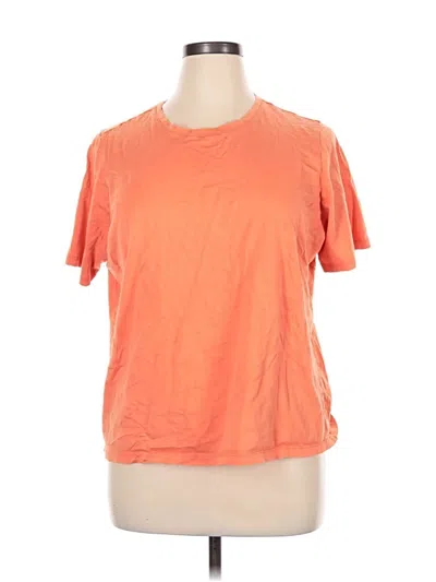 Pre-owned Lands' End Active T-shirt In Orange