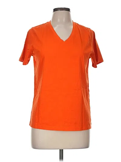 Pre-owned Lands' End Active T-shirt In Orange