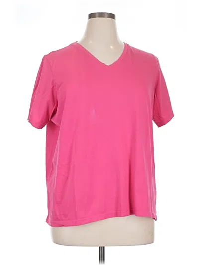 Pre-owned Lands' End Active T-shirt In Pink