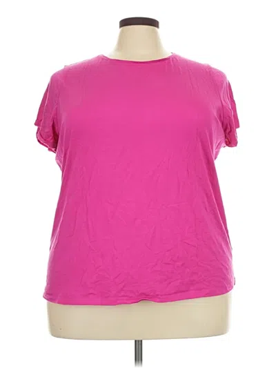 Pre-owned Lands' End Active T-shirt In Pink