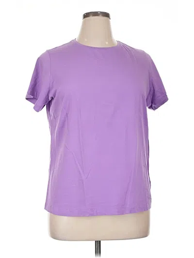 Pre-owned Lands' End Active T-shirt In Purple