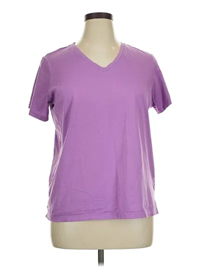Pre-owned Lands' End Active T-shirt In Purple