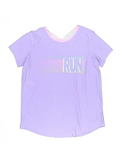 Pre-owned Lands' End Kids'  Active T-shirt In Purple