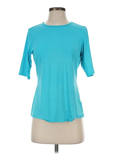 Pre-owned Lands' End Active T-shirt In Teal