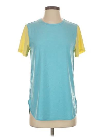 Pre-owned Lands' End Active T-shirt In Teal