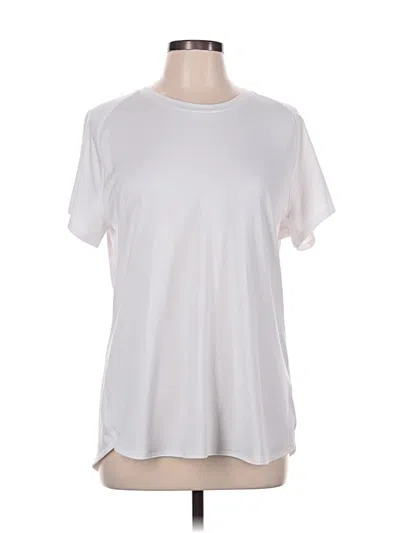 Pre-owned Lands' End Active T-shirt In White