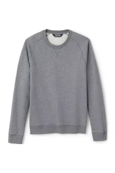 Lands' End Adult Crewneck Sweatshirt In Gray