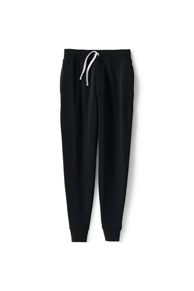 Lands' End Adult Jogger Sweatpants In Black