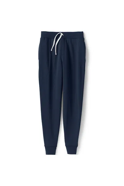 Lands' End Adult Jogger Sweatpants In Blue