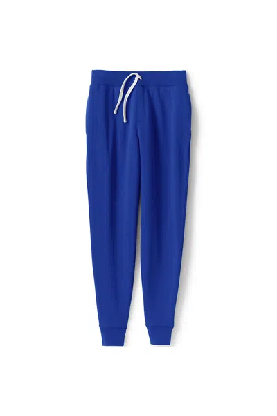 Lands' End Adult Jogger Sweatpants In Blue