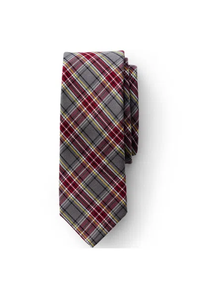 Lands' End Adult Plaid To Be Tied Tie In Brown