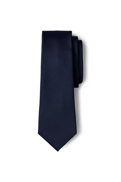Lands' End Adult Solid To Be Tied Tie In Blue