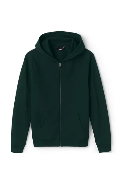 Lands' End Adult Zip Front Sweatshirt In Green