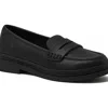 Lands' End All Weather Slip On Penny Loafers In Black