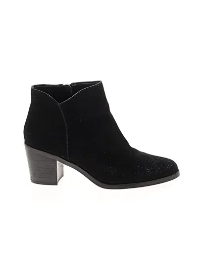 Pre-owned Lands' End Ankle Boots In Black