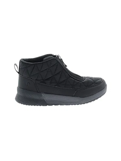 Pre-owned Lands' End Ankle Boots In Black