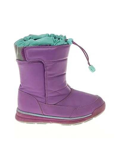 Pre-owned Lands' End Kids'  Ankle Boots In Purple