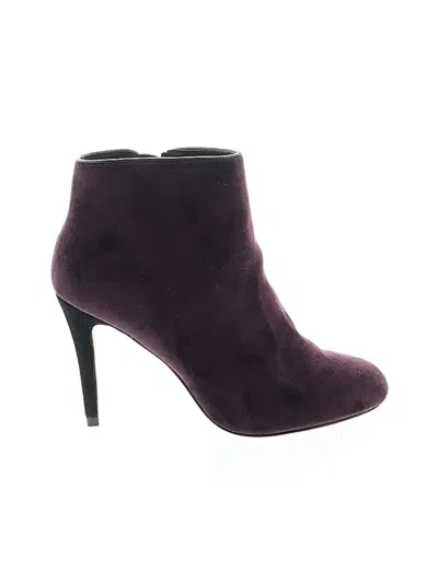Pre-owned Lands' End Ankle Boots In Purple