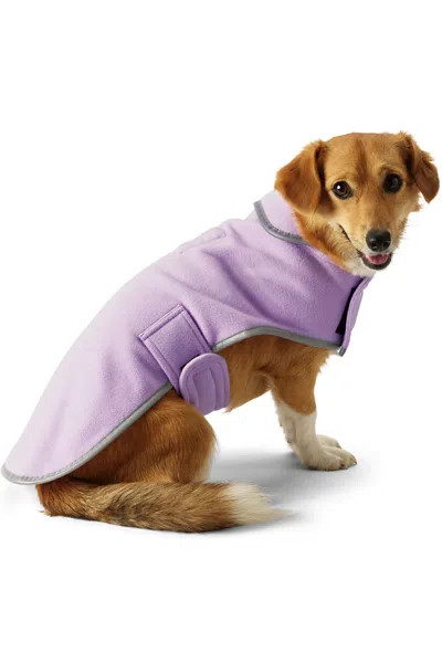 Lands' End Anyweather Fleece Dog Jacket In Purple