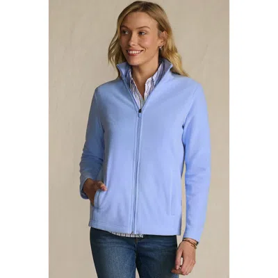 Lands' End Anyweather Fleece Full Zip Jacket In Blue