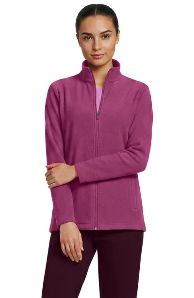 Lands' End Plus Size Anyweather Fleece Full Zip Jacket In Purple