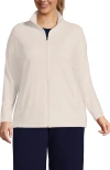 Lands' End Anyweather Fleece Full Zip Jacket In Multi