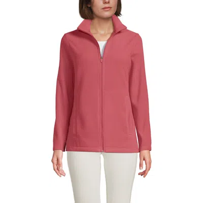 Lands' End Anyweather Fleece Full Zip Jacket In Pink