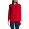 Lands' End Anyweather Fleece Full Zip Jacket In Rich Red