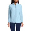 Lands' End Anyweather Fleece Full Zip Jacket In Subtle Blue
