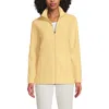 Lands' End Anyweather Fleece Full Zip Jacket In Yellow