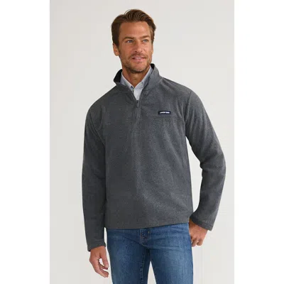 Lands' End Anyweather Fleece Quarter Zip Pullover In Gray