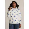 Lands' End Anyweather Fleece Quarter Zip Pullover In White