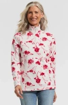 Lands' End Anyweather Fleece Quarter Zip Pullover In Multi