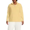Lands' End Anyweather Fleece Quarter Zip Pullover In Yellow