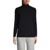 Lands' End Anyweather Fleece Quarter Zip Pullover In Black