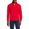 Lands' End Anyweather Fleece Quarter Zip Pullover In Bright Cherry