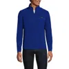 Lands' End Anyweather Fleece Quarter Zip Pullover In Brilliant Blue