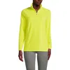 Lands' End Anyweather Fleece Quarter Zip Pullover In Sunlight Lime