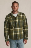Lands' End Anyweather Fleece Shirt Jacket In Green