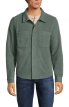 Lands' End Anyweather Fleece Shirt Jacket In Spruce