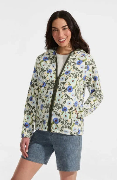 Lands' End Anyweather Raindefense Fleece Full Zip Jacket In Multi